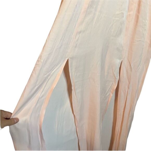 Guess light pink maxi dress with faux leather straps - Picture 8 of 11